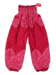 Pantalones Hippie Harem - Pantalón unisex hippie PAPA21 - Modelo Rojo