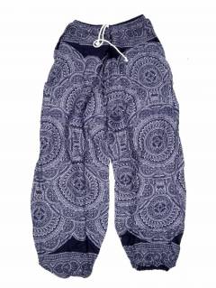 Modelo: Azul m Pantalones Hippie Harem - Pantalón unisex hippie PAPA22 - Modelo Azul m