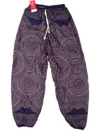 Pantalones Hippie Harem - Pantalón unisex hippie PAPA22 - Modelo Azul