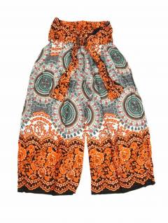 Pantalones Hippie Harem - Pantalon amplio con estamdo PAPI01-B - Modelo Naranja