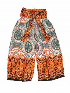 Modelo: Naranja Pantalones Hippie Harem - Pantalon amplio con estamdo PAPI01-B - Modelo Naranja