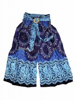Pantalones Hippie Harem - Pantalon amplio con estamdo PAPI01-B - Modelo Azul os