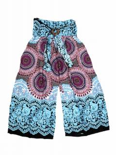 Pantalones Hippie Harem - Pantalon amplio con estamdo PAPI01-B - Modelo Azul bo