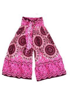 Modelo: Rosa Pantalones Hippies Harem Yoga - Pantalon amplio con estamdo PAPI01 - Modelo Rosa