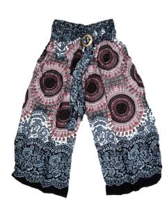 Modelo: Negro Pantalones Hippie Harem - Pantalon amplio con estamdo PAPI01 - Modelo Negro