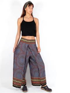 Detalle no seleccionable para compra Pantalones Hippie Harem - Pantalon amplio pierna cruzada PAPI03.
