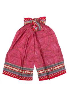 Pantalones Hippies Yoga - Pantalon hippie amplio con PAPI06 - Modelo Rojo