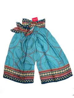 Pantalones Hippies Yoga - Pantalon hippie amplio con PAPI06 - Modelo Azul