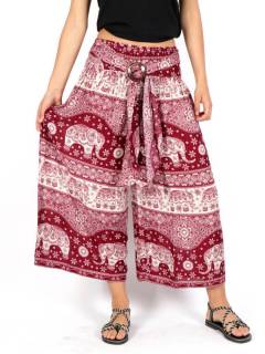 Pantalón Estampado Elefantes con hebilla de coco PAPI07 para comprar al por mayor o detalle  en la categoría de Ropa Hippie de Mujer | ZAS Tienda Alternativa.