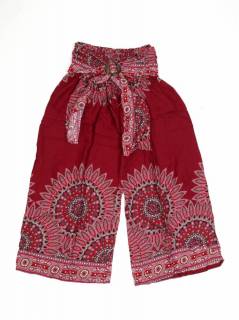 Pantalones Hippie Harem - Pantalon amplio con estamdo PAPI09 - Modelo Granate