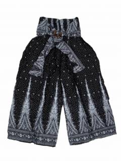 Modelo: Negro Pantalones Hippie Harem - Pantalon amplio con estamdo PAPI10 - Modelo Negro