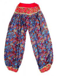 Modelo: Rojo Pantalon afgano en rayón Mod Rojo