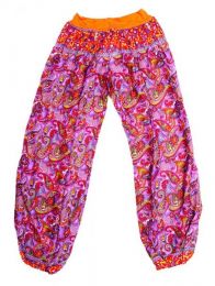 Modelo: Naranja Pantalones Hippie Harem - Pantalon afgano en rayón PAPJ01 - Modelo Naranja