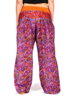 Pantalones Hippie Harem - Pantalon afgano en rayón PAPJ01.