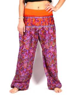 Pantalones Hippie Harem - Pantalon afgano en rayón PAPJ01.