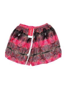 Modelo: Fucsia Pantalones Cortos - Pantalón hippie corto PAPN06 - Modelo Fucsia