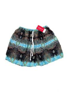 Modelo: Azul cl Pantalones Cortos - Pantalón hippie corto PAPN06 - Modelo Azul cl