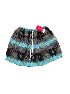 Pantalones Cortos - Pantalón hippie corto PAPN06 - Modelo Azul cl