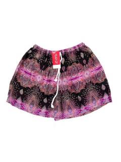 Modelo: Morado Pantalones Cortos - Pantalón hippie corto PAPN06 - Modelo Morado