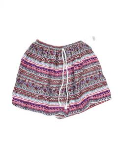 Modelo: Rosa Pantalones Cortos - Pantalón hippie corto PAPN08 - Modelo Rosa