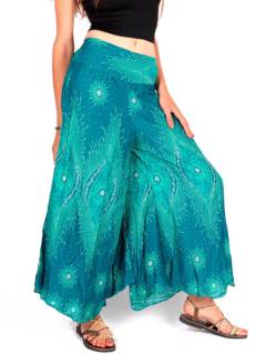 Pantalón Amplio Estampado Étnico,  para comprar al por mayor o detalle  en la categoría de Ropa Hippie Bohemia de Mujer | ZAS. [PAPN12]