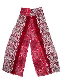 Pantalones Hippie Harem - Pantalon amplio pierna cruzada PAPN13 - Modelo Rojo