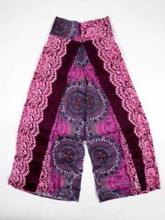 Modelo: Morado Pantalones Hippie Harem - Pantalon amplio pierna cruzada PAPN13 - Modelo Morado