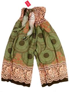 Modelo: Verde Pantalones Hippie Harem - Pantalón Largo Falda-Pantalón, PAPN14 - Modelo Verde