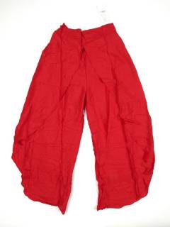 Modelo: Rojo Pantalones Hippie Harem - Pantalón de rayón PAPN15 - Modelo Rojo