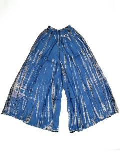 Modelo: Azul Pantalones Hippie Harem - Pantalón de rayón PAPN18 - Modelo Azul