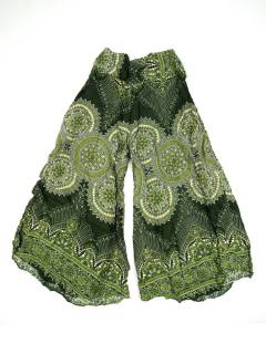 Modelo: Verde Pantalones Hippie Harem - Pantalón de rayón PAPN19 - Modelo Verde