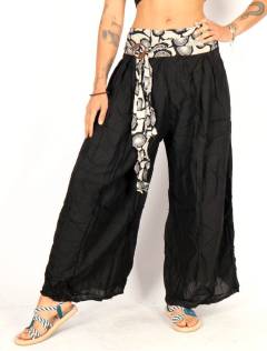  Pantalón fluido con hebilla de coco, alma libre para comprar al por mayor o detalle  en la categoría de Ropa Hippie de Mujer | ZAS  [PAPN20] .