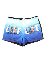 Outlet Ropa Hippie - Pantalones cortos estampados PAPO04 - Modelo Life