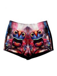Outlet Ropa Hippie - Pantalones cortos estampados PAPO04 - Modelo Buho space