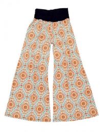 Modelo: Beige Pantalón amplio hippie Mod Beige