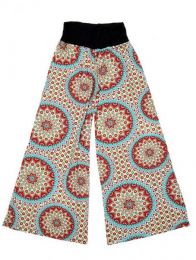 Modelo: Azul Pantalón amplio hippie Mod Azul