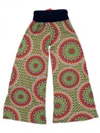 Modelo: Verde Pantalón amplio hippie Mod Verde