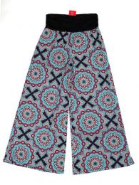 Modelo: Azul Pantalones Hippie Harem - Pantalón de pata amplia PASN26 - Modelo Azul
