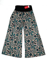 Modelo: Marrón Pantalones Hippies Harem Boho - Pantalón de pata amplia PASN27 - Modelo Marrón