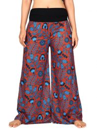Detalle no seleccionable para compra Pantalones Hippies Harem Boho - Pantalón de pata amplia PASN27.