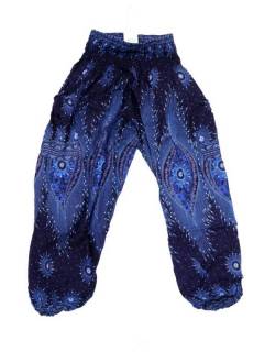 Pantalones Hippies Harem Yoga - Pantalón unisex hippie PAVA01 - Modelo Azul
