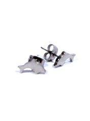 Pendientes formas acero inoxidable con cierre de tuerca antialérgico. precio por par, para comprar al por mayor o detalle.[PEAC01]