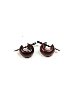 Pendientes aro de  coco 13mm PECO para comprar al por mayor o detalle  en la categoría de Bisutería y Plata Hippie Artesanal | ZAS.