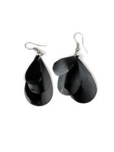 Modelo: Negro Pendientes nacar lágrimas, Mod Negro