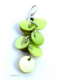 Modelo: Verde Pendientes circulos , nacar Mod Verde