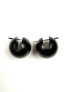 Pendientes de Madera - Pendiente madera con forma PEMA02B - Modelo Negro