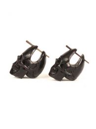 Modelo: Negro pendientes calaveras stick. Mod Negro