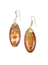 Modelo: Naranja pendientes pidras naturales, Mod Naranja