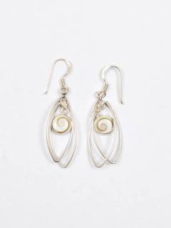 Pendientes Plata Ojo de Shiva Oval PEOJ05 para comprar al por mayor o detalle  en la categoría de Bisutería y Plata Hippie Artesanal | ZAS.