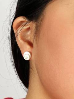 Detalle no seleccionable para compra Ojo de Shiva - Plata - Pendientes fabricados en plata PEOJ14.